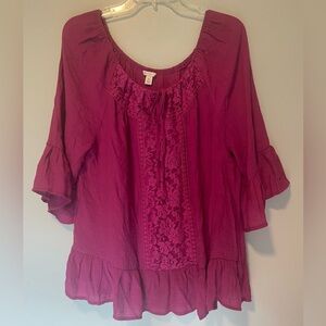 NWOT EST 1946 Women’s Semi Sheer Tunic Top Sz XL